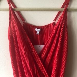 dynamite red jumpsuit